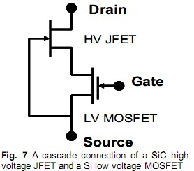 级联连接碳化硅和高压JFET Si低压MOSFET